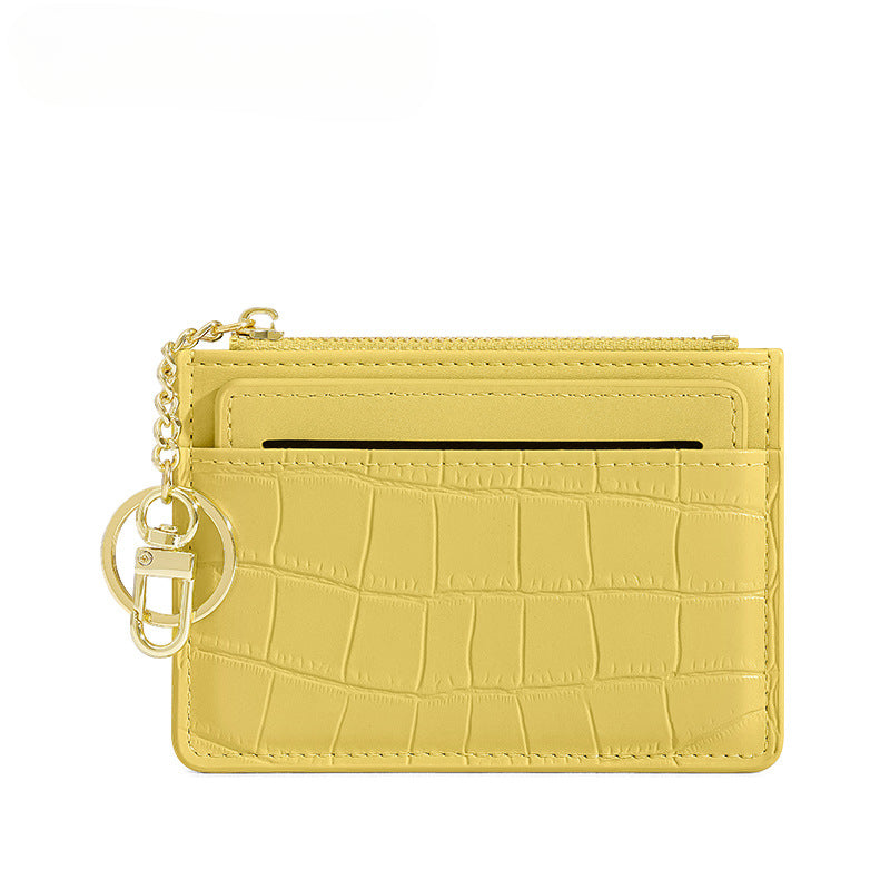 Wholesale PU Coin Purse Card Holder Keychain